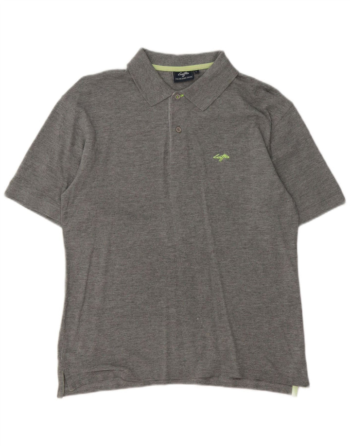 LOTTO Mens Polo Shirt Large Grey Flecked