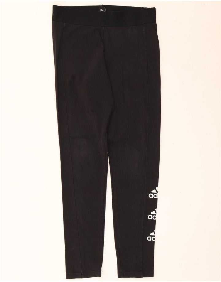 Adidas Womens Graphic Leggings UK 12/14 Medium  Black