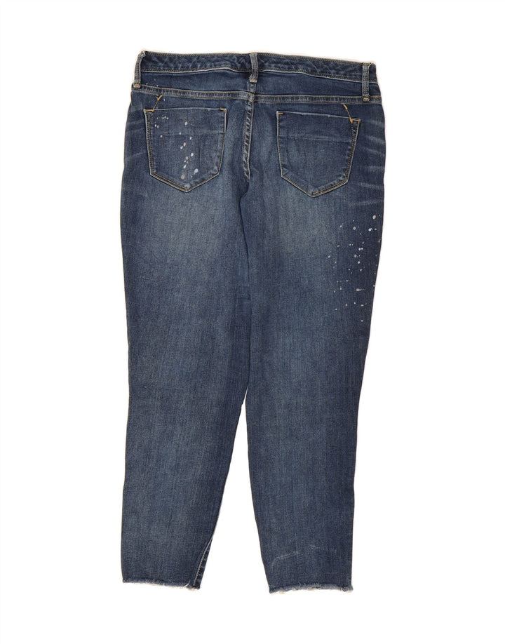 MOSSIMO Womens Mid Rise Jegging Cropped Jeans US 8 Medium W29 L25 Blue Vintage Mossimo and Second-Hand Mossimo from Messina Hembry 