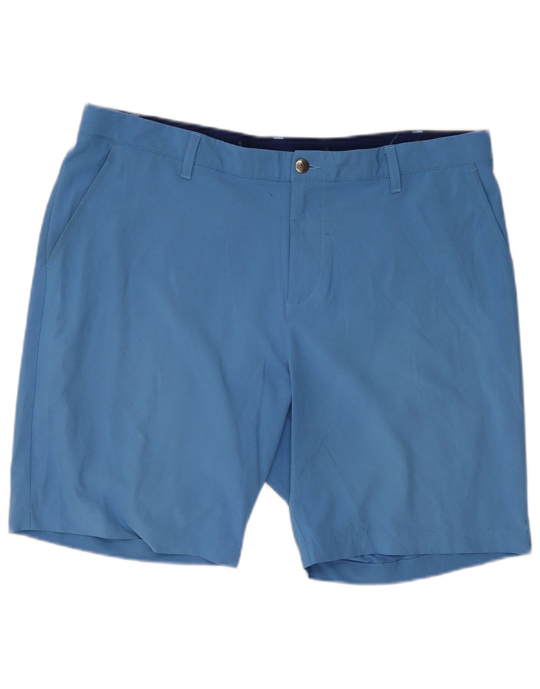Adidas Mens Primegreen Chino Shorts W38 XL Blue Polyester