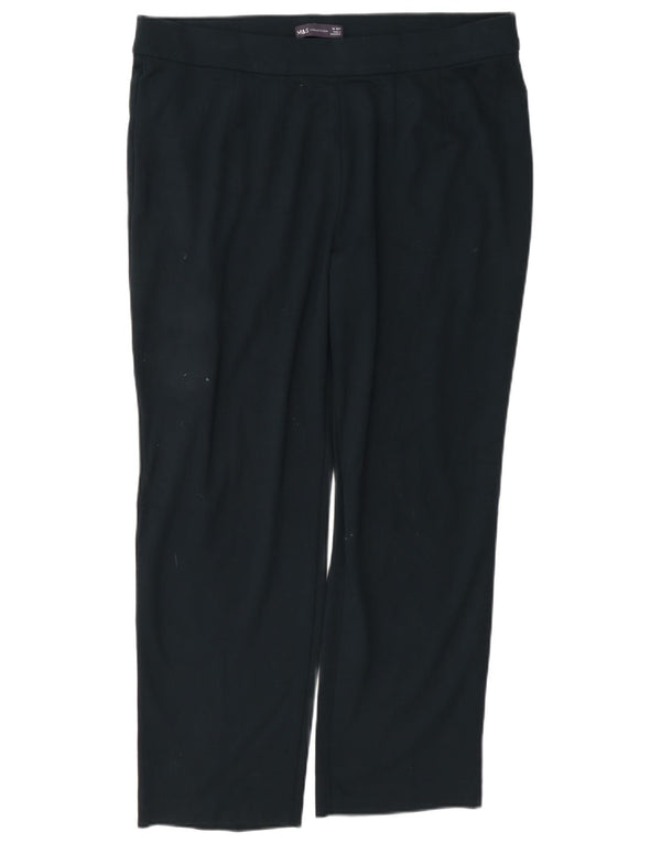 Marks & Spencer Lige fritidsbukser til kvinder UK 18 XL W38 L27 Marineblå