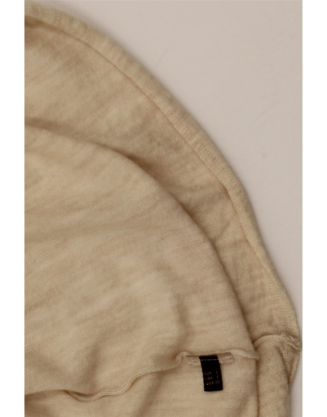 MASSIMO DUTTI Womens Oversized Boat Neck Jumper Sweater UK 10 Small Beige Vintage Massimo Dutti and Second-Hand Massimo Dutti from Messina Hembry 