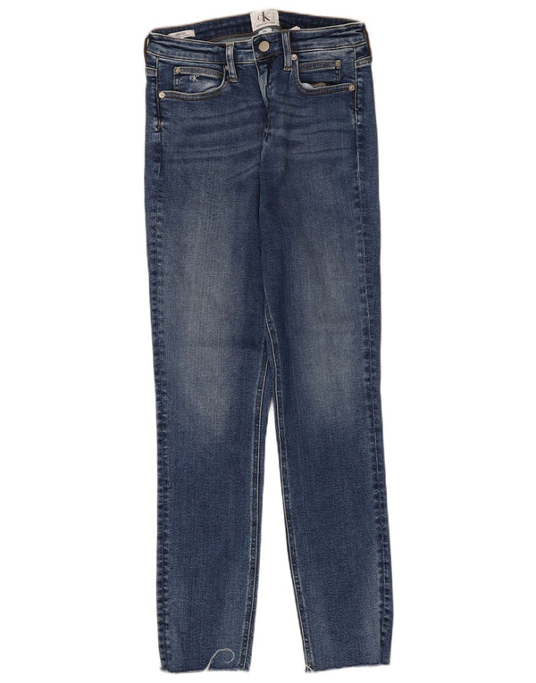 Calvin Klein Γυναικείο Ψηλό Skinny Jeans W30 L28 Μπλε βαμβακερό