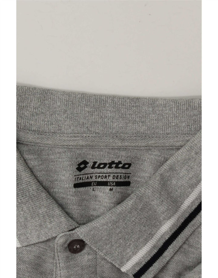 Lotto Herren Poloshirt Mittelgrau meliert