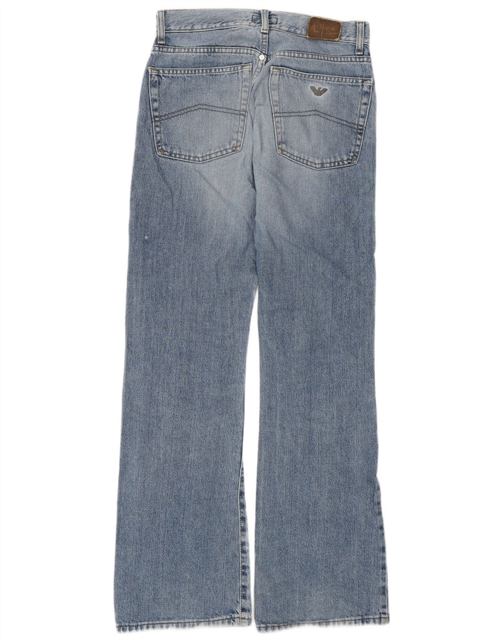 ARMANI Womens Bootcut Jeans W28 L31 Blue Cotton