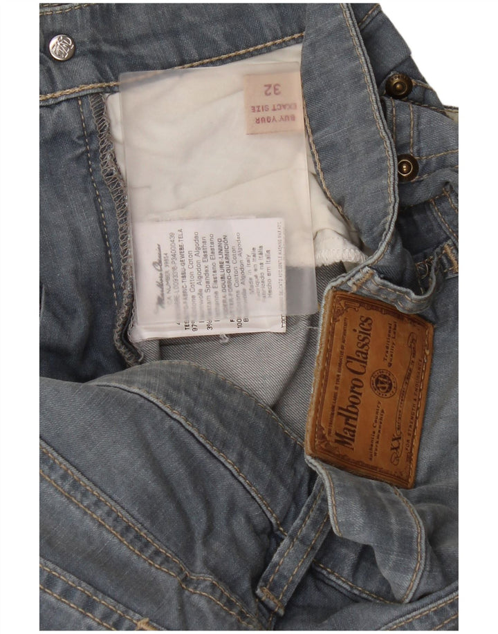 Marlboro Classics Mens Slim Jeans W32 L29 Blue Cotton