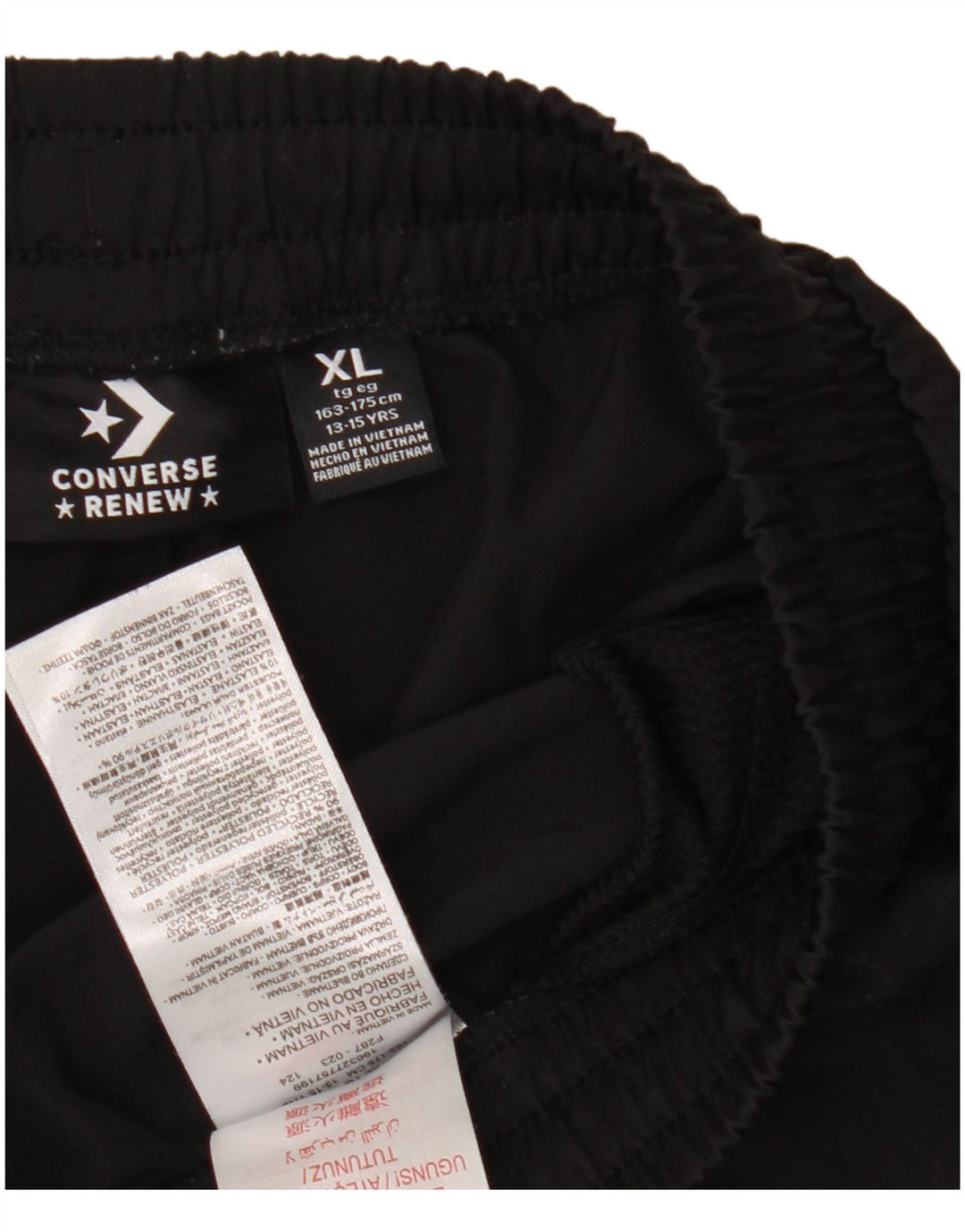 Converse Boys Graphic Sport Shorts 13-14 Years XL Black Polyester
