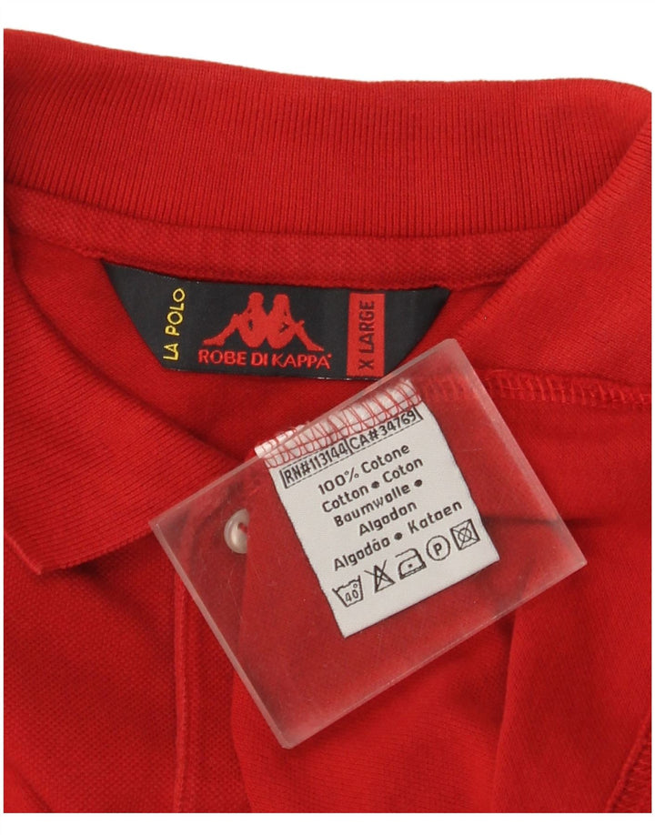 Kappa Polo Homme XL Rouge Coton