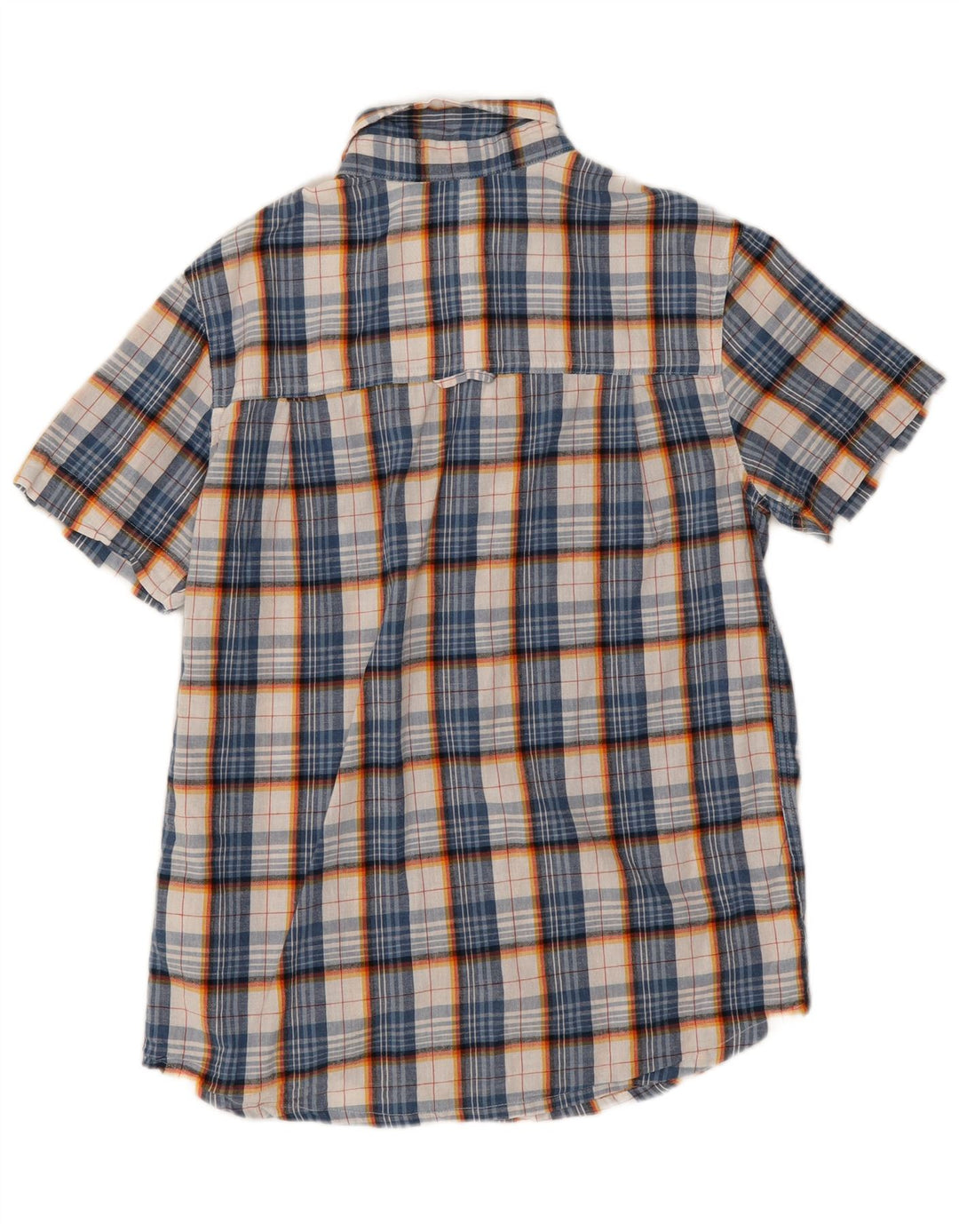 Camisa de manga corta para hombre Mountain Warehouse Poliéster a cuadros azules pequeños