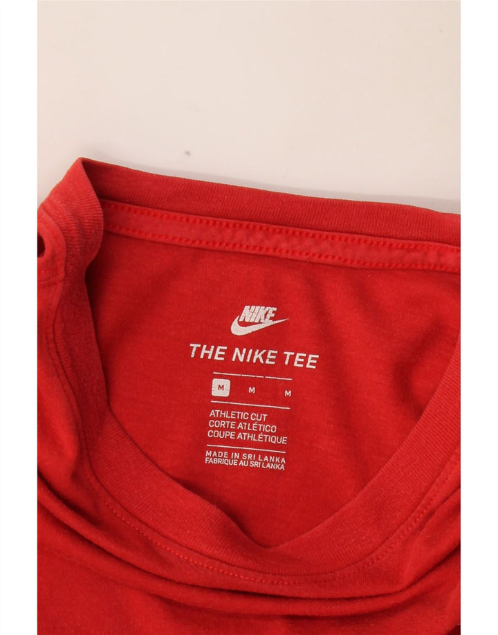 NIKE Mens Athletic Cut T-Shirt Top Medium Red