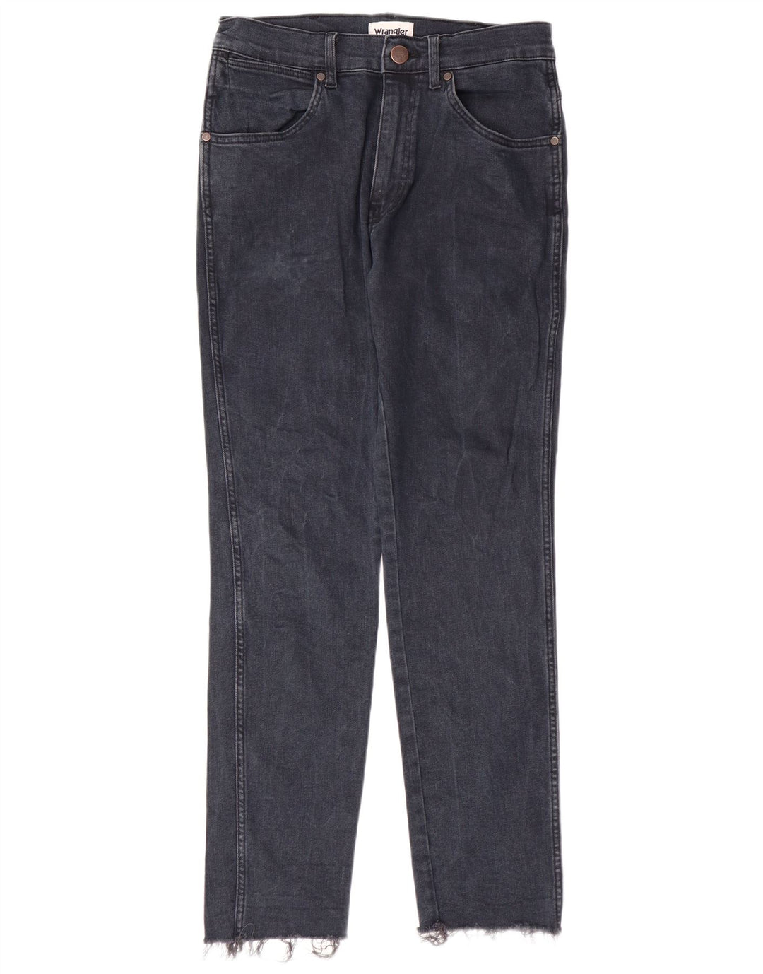 WRANGLER Mens River Slim Jeans W29 L29 Navy Blue Cotton