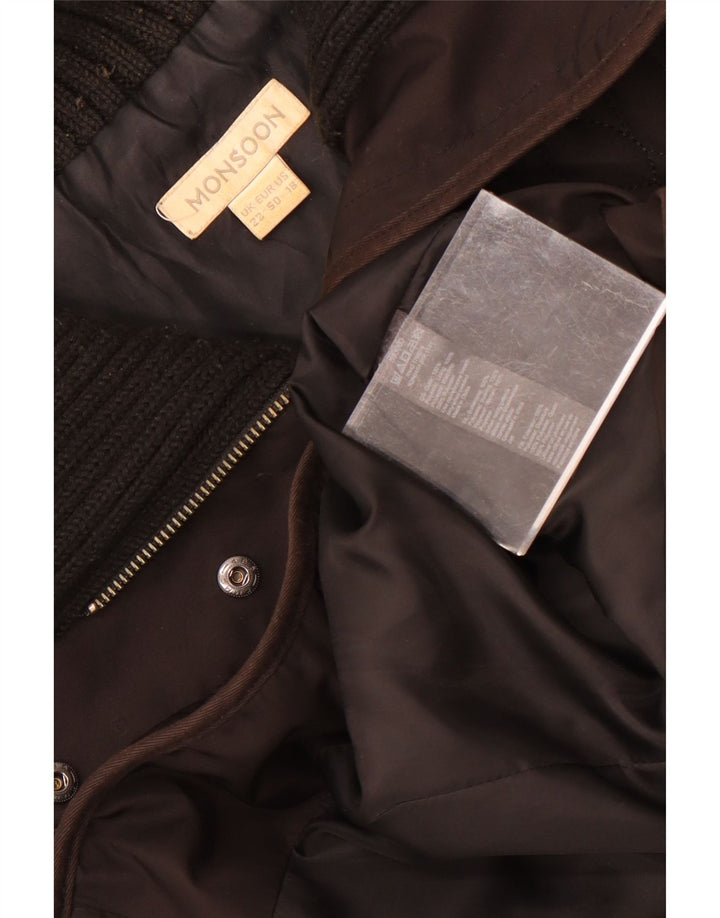 Monsoon Chaqueta Acolchada para Mujer ES 38 3XL Poliéster Negro