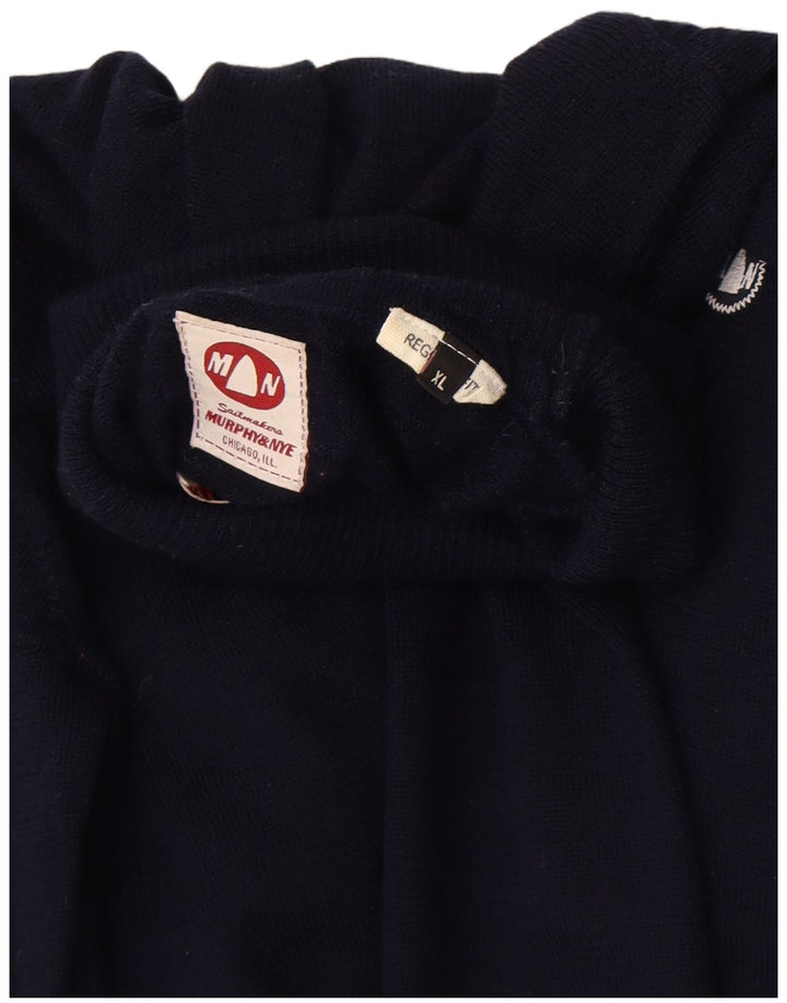 Murphy & Nye Womens Regular Fit Roll Neck Jumper Sweater XL Navy Blue