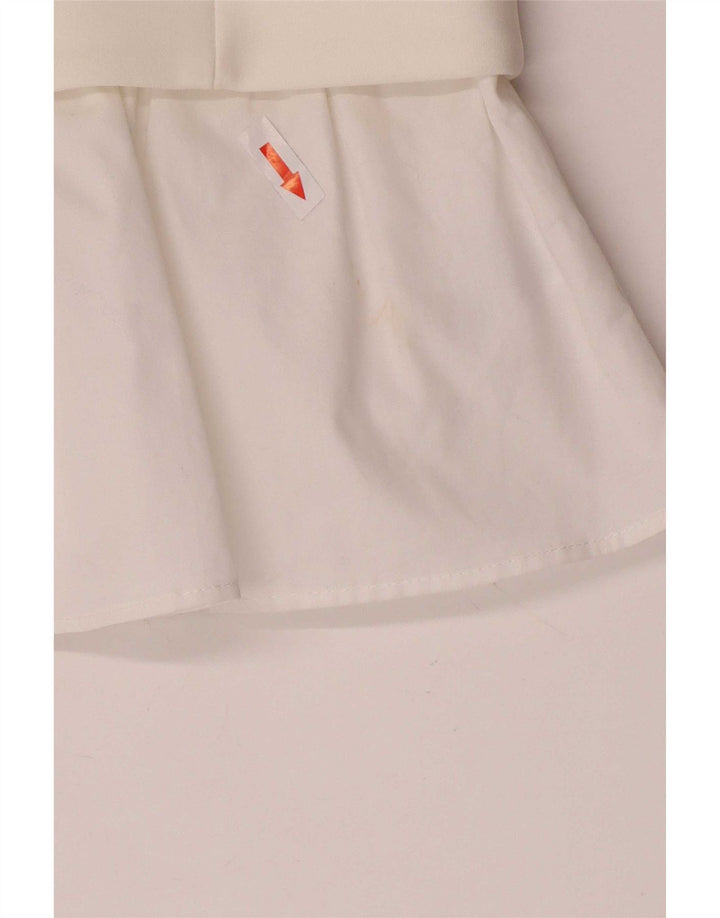 Zara Womens Cami Top UK 12 Medium White Colourblock Polyester