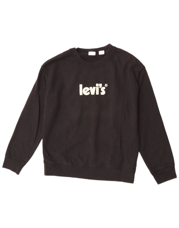 Felpa grafica da uomo Levi's, piccola, in cotone nero