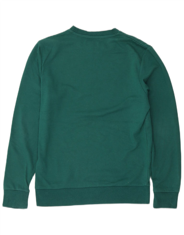 Jack & Jones Mens Graphic Sweatshirt Jumper Small Green Cotton