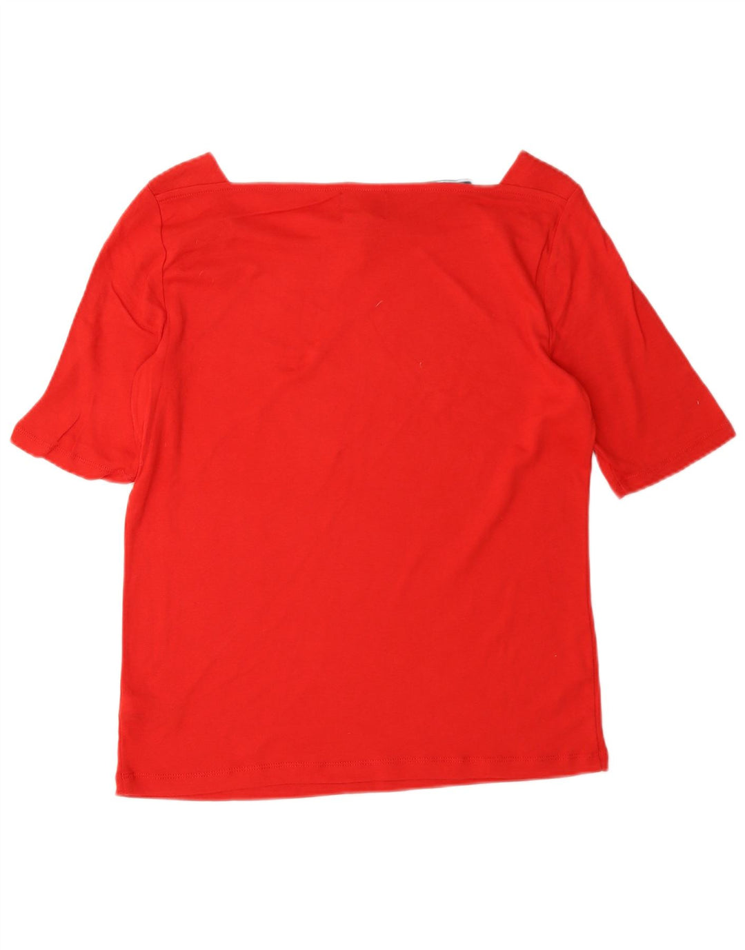 Blusa feminina clássica Chaps UK 16 grande algodão vermelho