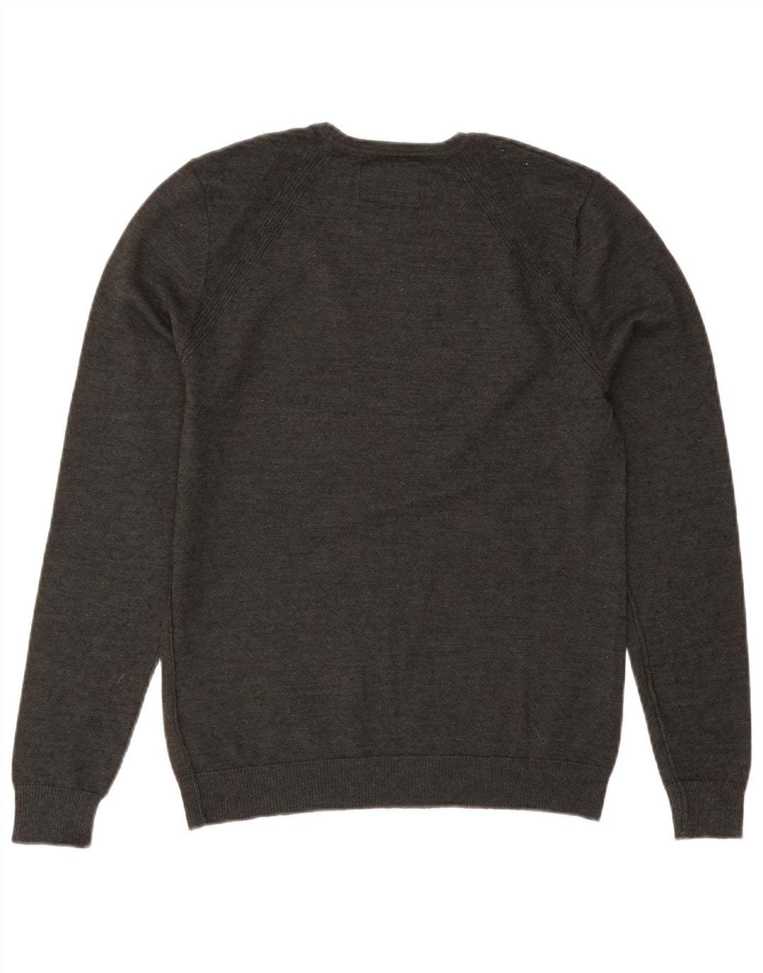 Guess Womens Crew Neck Jumper Sweater UK 12 Medium Green Wool