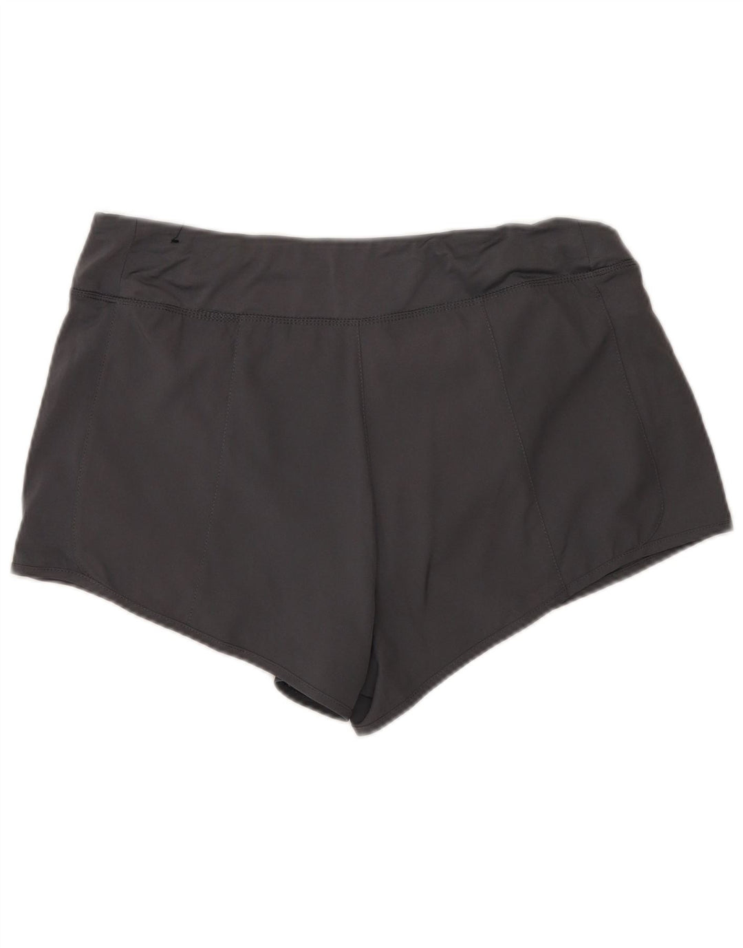 Shorts esportivos femininos Reebok UK 16 grande poliéster cinza