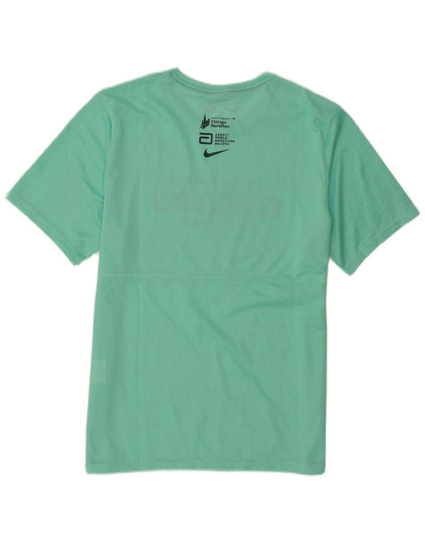Nike Womens Chicago Marathon Graphic T-Shirt Top UK 12 Medium Green