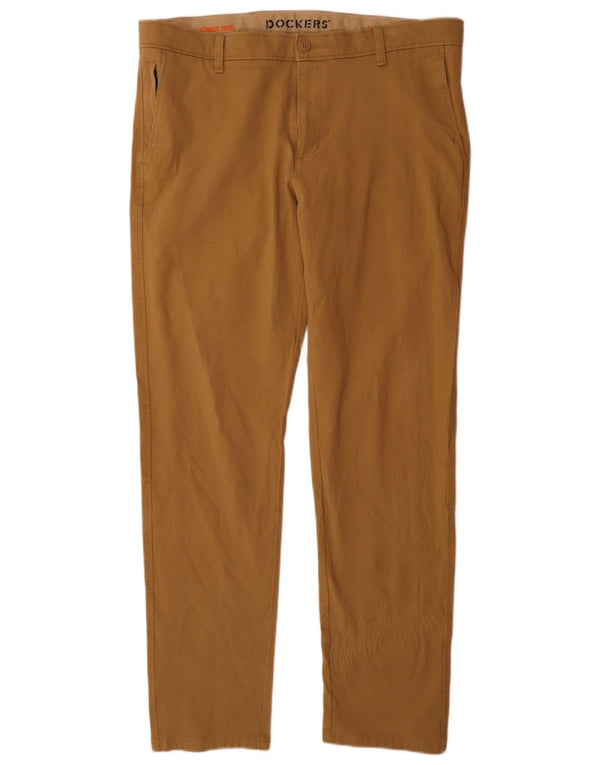 Dockers Mens Slim Chino Παντελόνι W38 L34 Μπεζ βαμβακερό