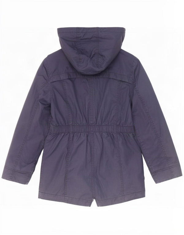 Marks & Spencer Mädchen-Parka mit Kapuze, 11–12 Jahre, marineblaues Polyester