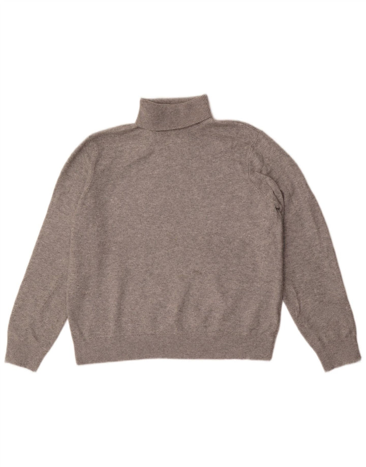 Marks & Spencer Herre Rullehals sweater Medium Grå Polyester