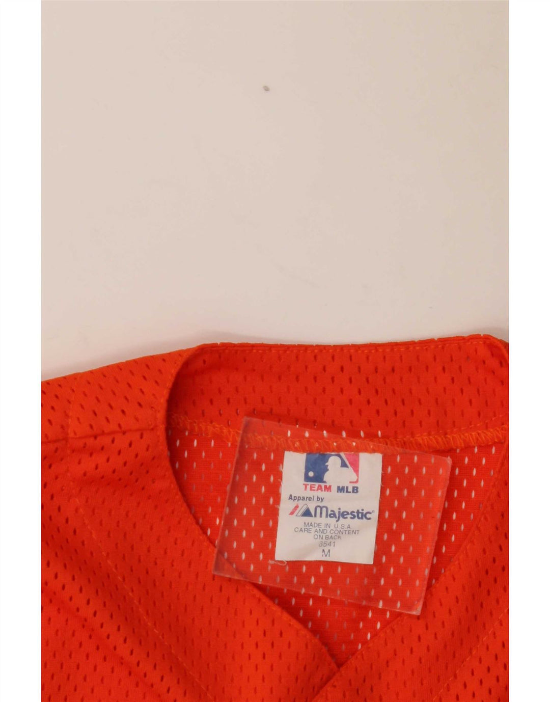 Majestic Boys Mets Graphic Jersey Top 13-14 Years Medium Orange Polyester