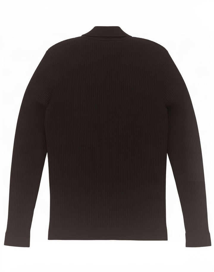 Zara Mens Turtle Neck Jumper Sweater Medium Black Viscose
