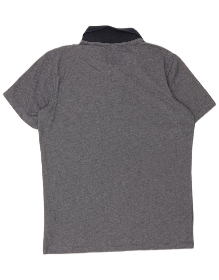JACK WOLFSKIN Mens Polo Shirt UK 38 Medium Blue Cotton