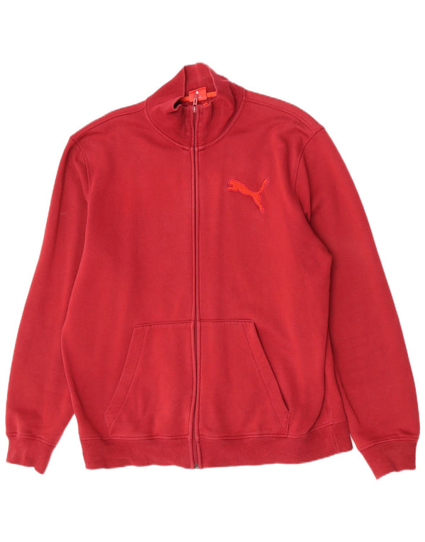 Puma Veste de survêtement pour homme XL en coton bordeaux