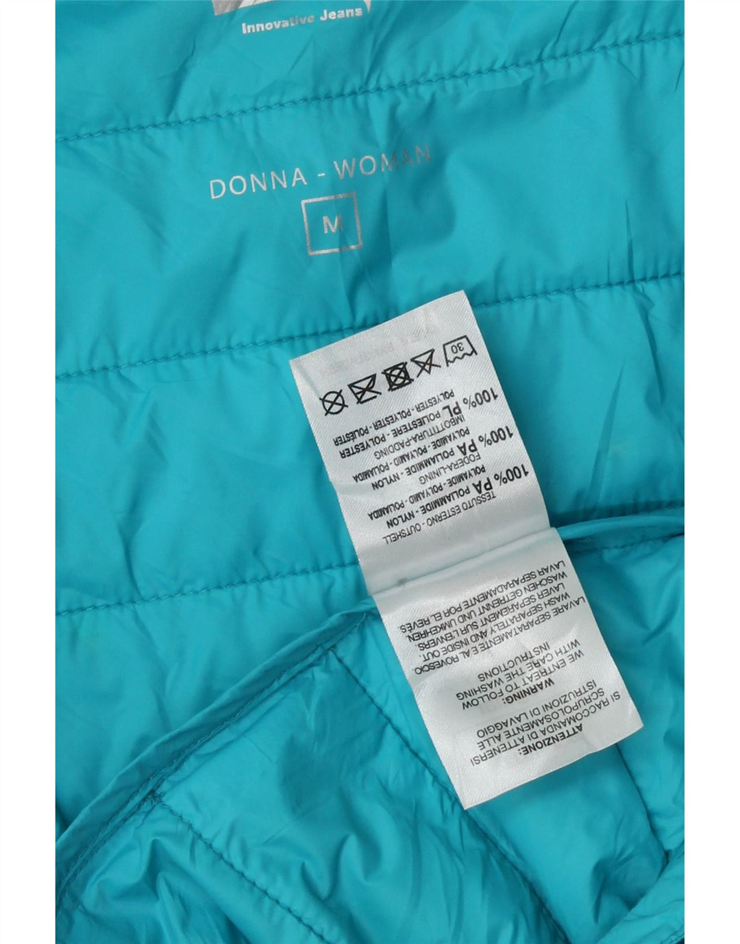 CARRERA Womens Padded Jacket UK 14 Medium Blue Polyamide Vintage Carrera and Second-Hand Carrera from Messina Hembry 