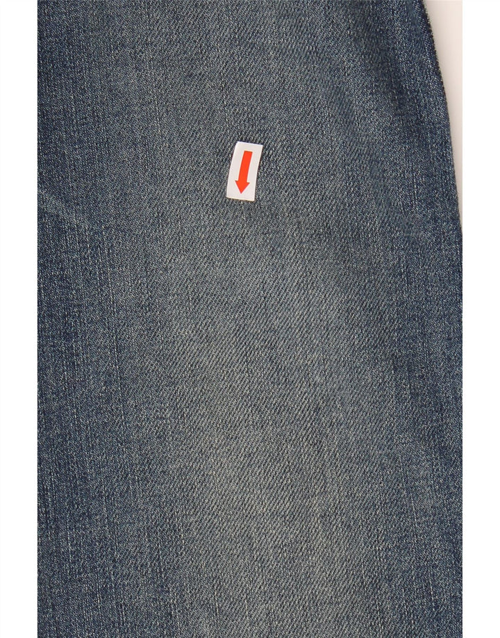 ARMANI Womens Straight Jeans W30 L31 Blue Cotton