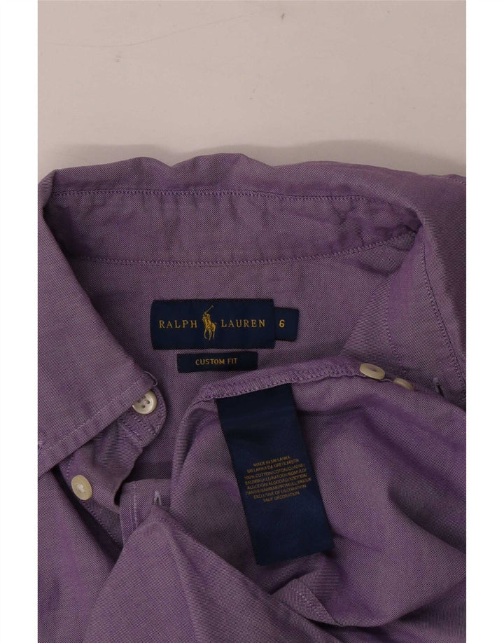 Ralph Lauren Mens Custom Fit Shirt US 6 Medium Purple Cotton
