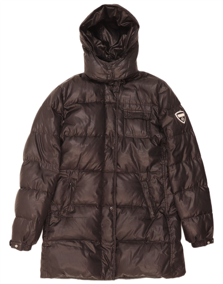 Champion Womens Hooded Padded Coat UK 18 XL Black Polyester