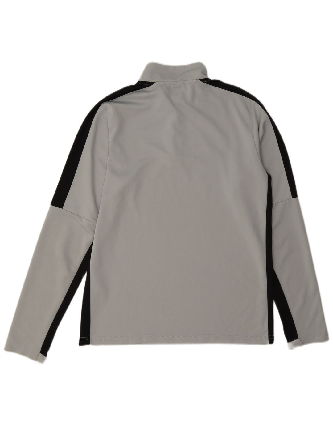 Nike Mens Dri Fit Zip Neck Pullover Tracksuit Top Small Grey Colourblock