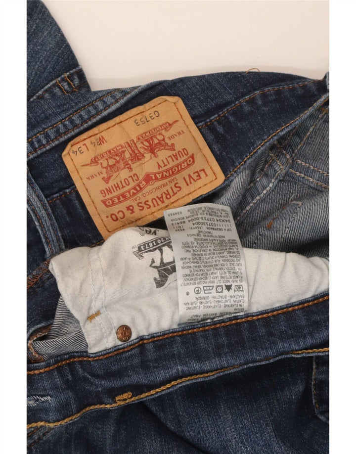 Женские узкие джинсы Levi's W34 L29, синие, хлопок