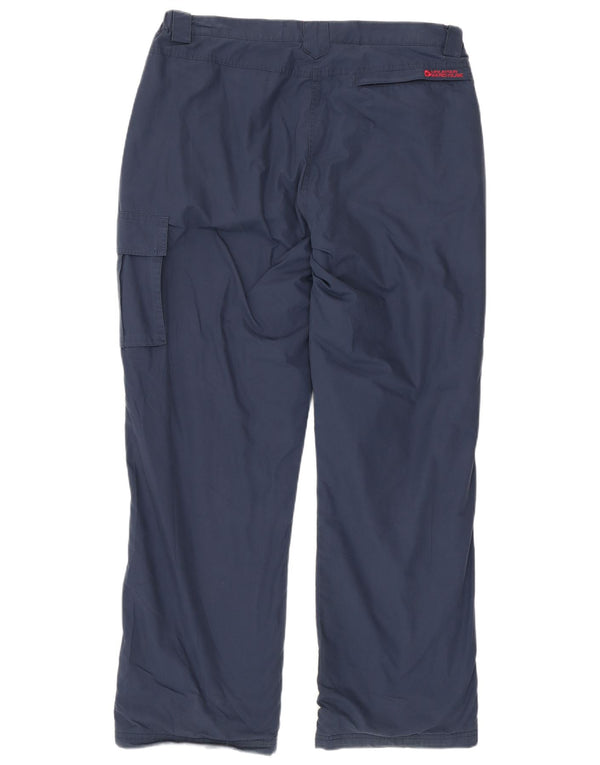 Mountain Warehouse Dame Cargo Trousers UK 14 Large W32 L30 Navy Blue