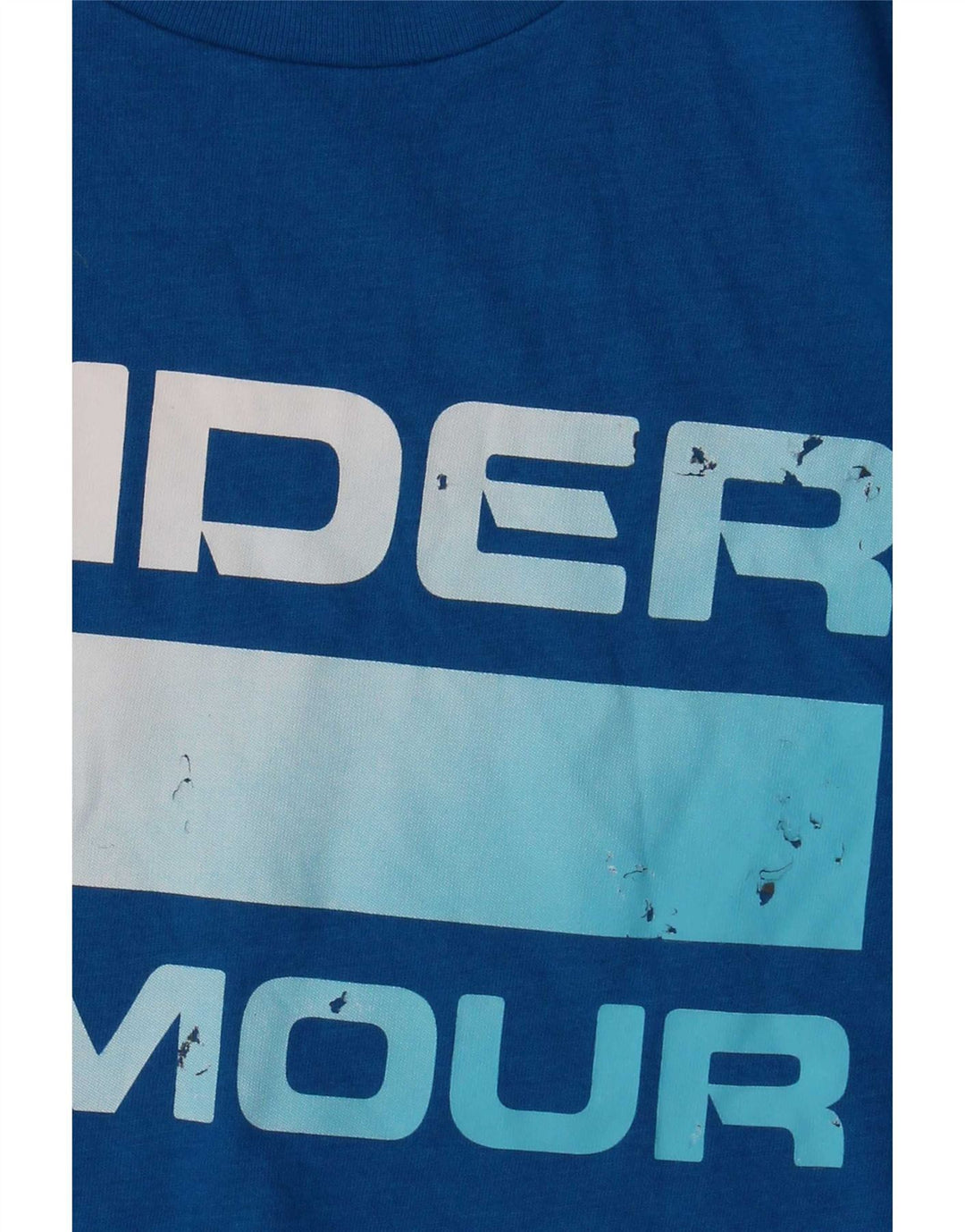 T-shirt grafica da uomo Under Armour Top in cotone blu medio