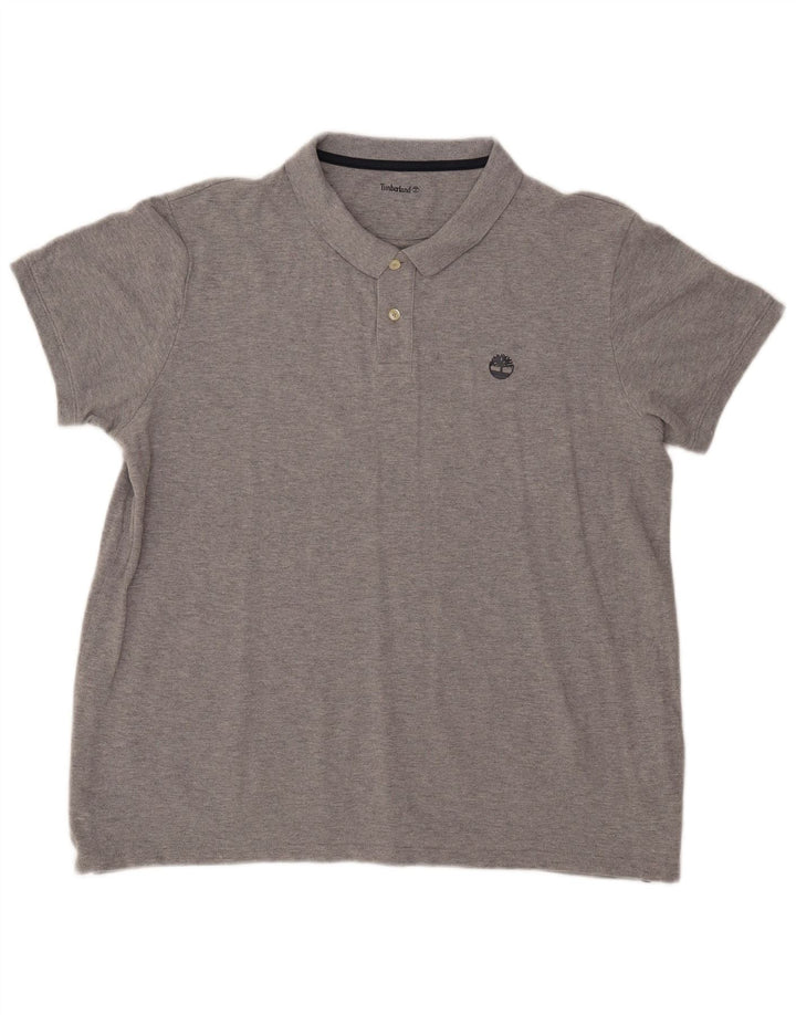 Timberland Mens Polo Shirt XL Grey Cotton