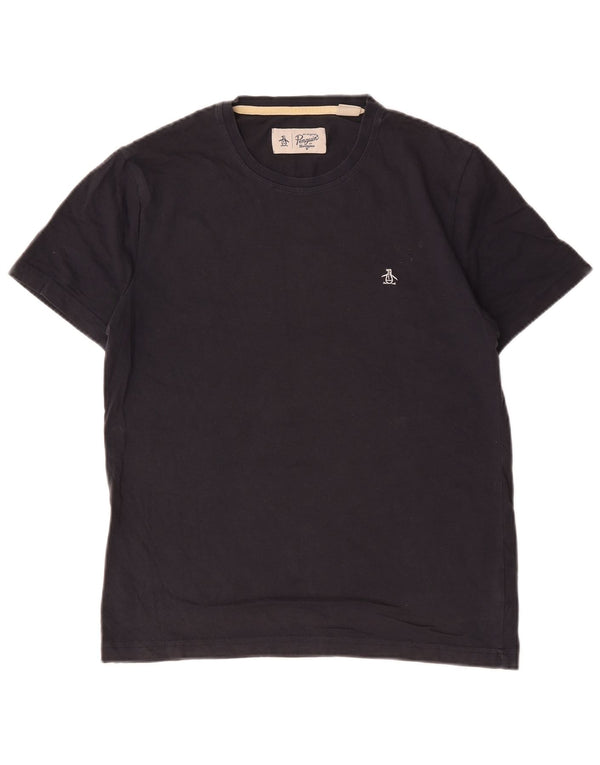 T-shirt da uomo Penguin Top in cotone blu navy medio