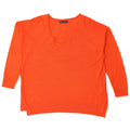 Marks & Spencer Damen-Pullover in Übergröße mit V-Ausschnitt, Gr. 14, Größe L, Orange