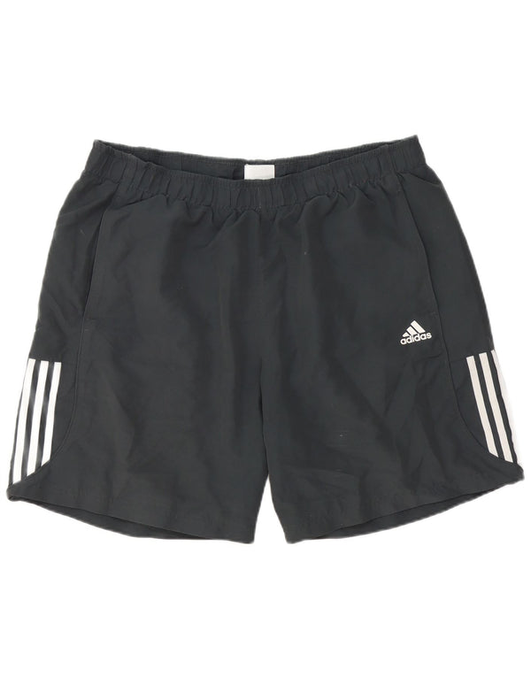 Adidas Mens Climalite Sport Shorts XL Grey Polyester