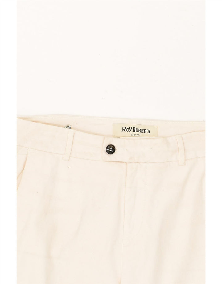 ROY ROGERS Womens Straight Chino Trousers W32 L24 Beige Cotton | Vintage Roy Rogers | Thrift | Second-Hand Roy Rogers | Used Clothing | Messina Hembry 