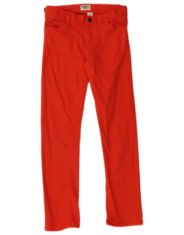 OSH KOSH Girls Slim Jeans 9-10 Years W24 L25 Orange Cotton