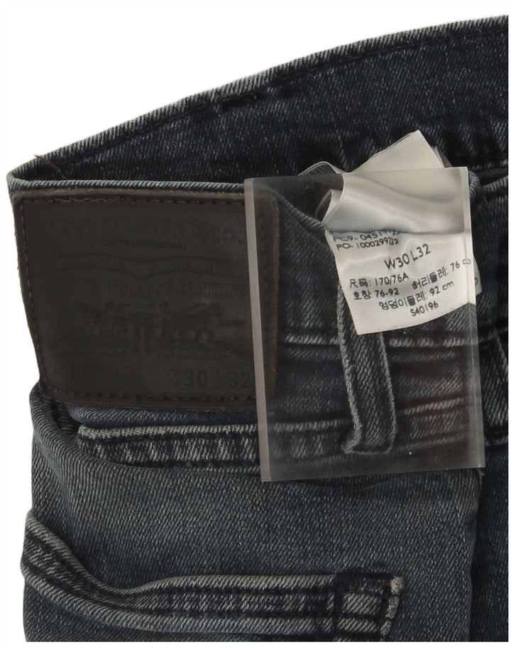 Levi's Herre 511 Slim Jeans W30 L29 Marineblå Bomuld