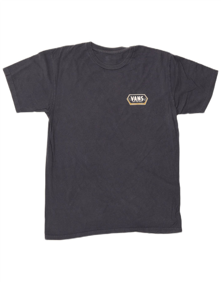 VANS Mens Graphic T-Shirt Top Medium Navy Blue
