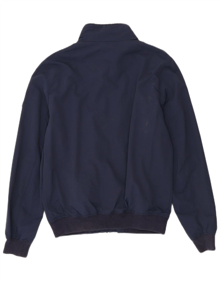 Tommy Hilfiger Mens Bomber Jacket UK 38 Medium Navy Blue Polyamide