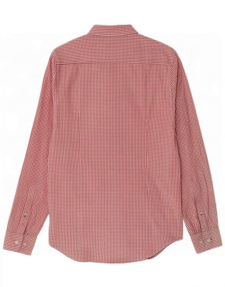 Tommy Hilfiger Camisa Slim Fit De Algodón A Cuadros Rojo Medio Para Hombre