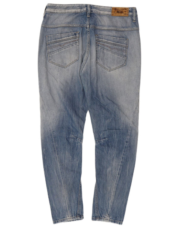 Diesel Womens Fayza Low Waist Relaxed Fit Straight Jeans W27 L26 Blue